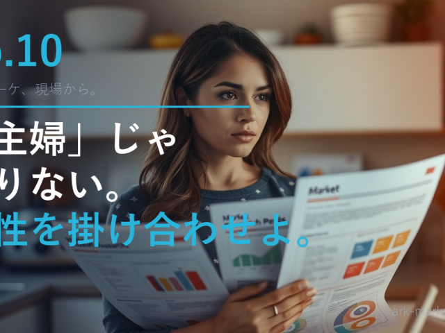 第10話「ターゲット設定のよくある間違い」— 「主婦」をターゲットにしてはいけない理由